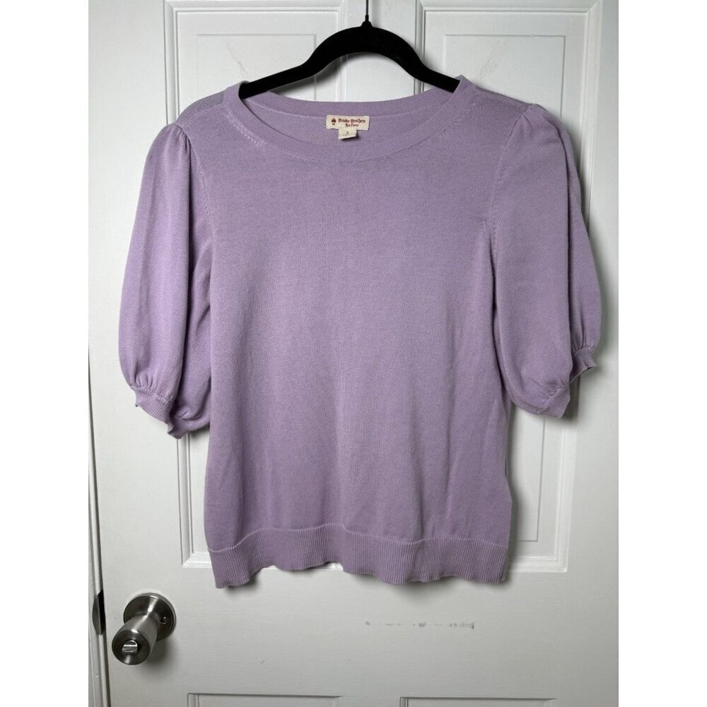Brooks Brothers Red Fleece Women’s Tight Knit Short Sleeve Sweater Sz Small